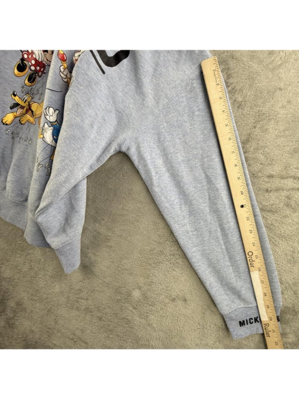 Vintage Disney Sweatshirt Mens Large Blue Float Squad Mickey Minnie Pluto Crew - Picture 13 of 16